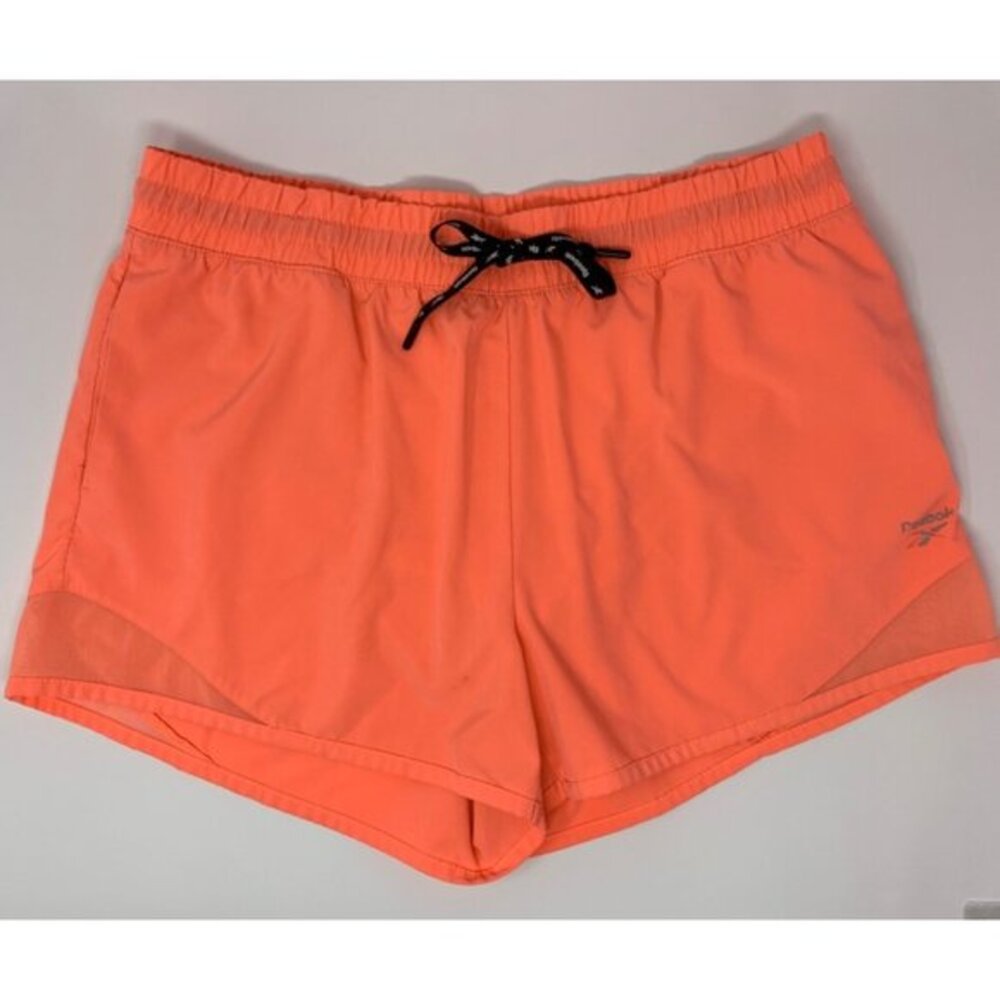 Reebok Coral Running Athletic Women's Lined with Drawstring Shorts Size Large‎